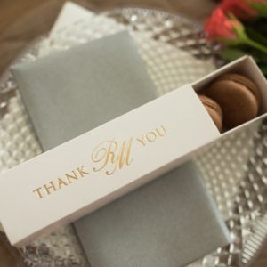 Gastgeschenk Schachtel - Macarons Box