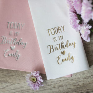Birthday Napkins, Personalized Napkins, Happy Birthday, Birthday Party, Event Napkins, 62