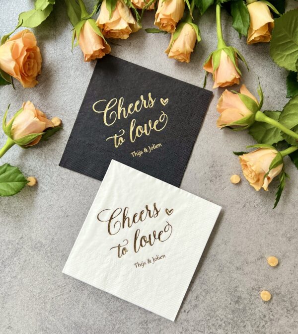 Personalized Cocktail Napkins, Napkins for Wedding - Image 2