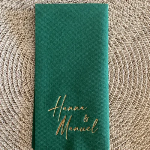 Personalized napkins, Dinner Napkins, Wedding napkins, Monogram, Linen Like Napkins photo review